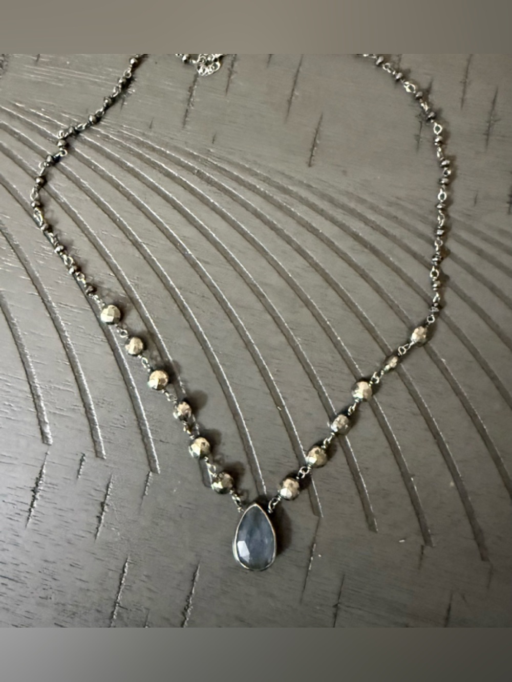Ela rae semiprecious stone necklace